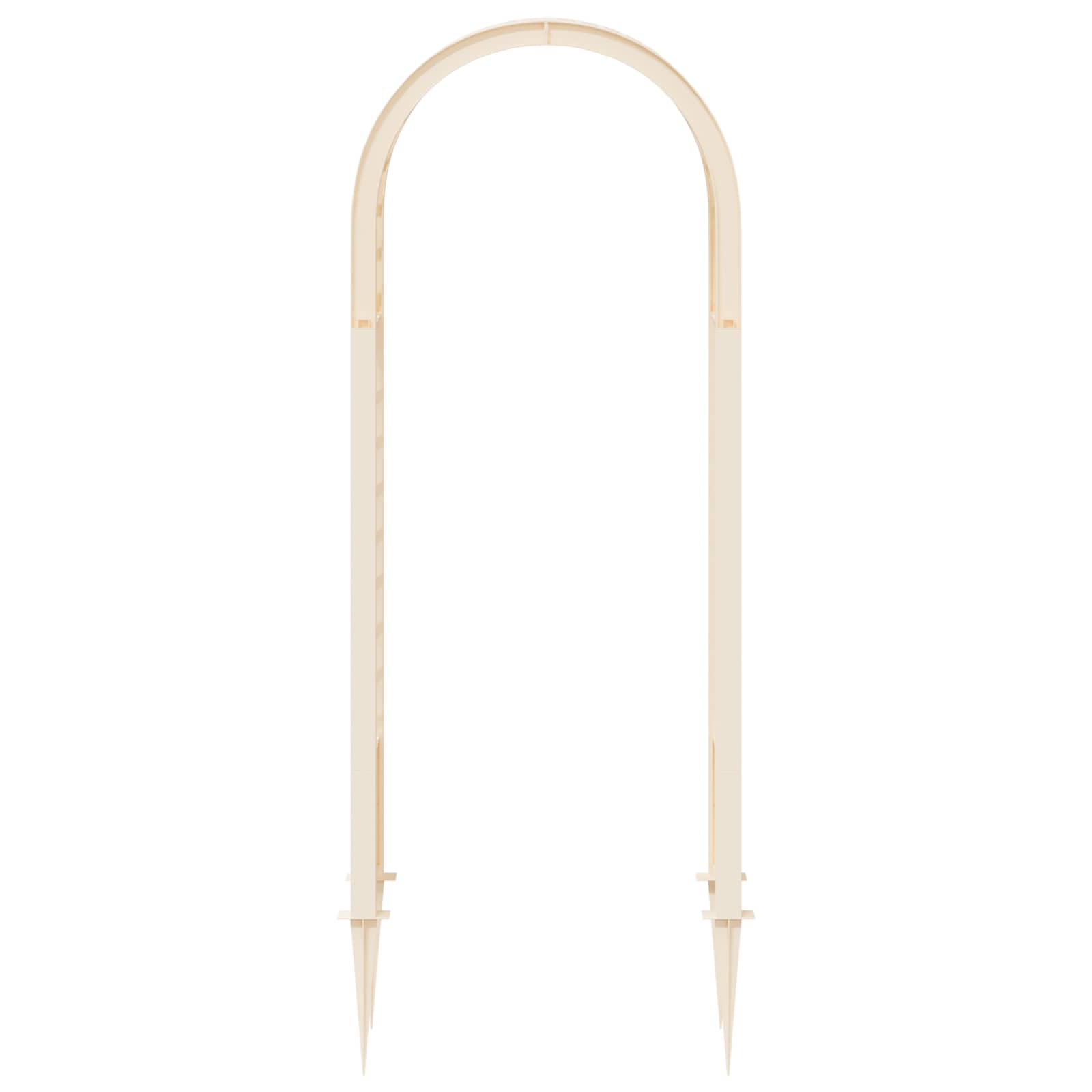 Rosenbogen mit Spitzen Weiß 97 x 43 x 218 cm PP