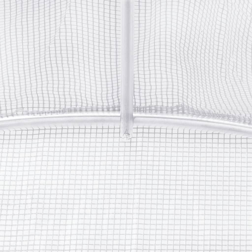 Gewächshaus mit Stahlrahmen Grün 8 m² 4x2x2 m