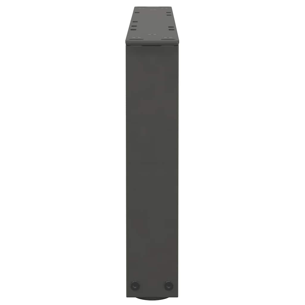 Couchtischbeine V-Form 2 Stück Schwarz 30x(30-31,3) cm Stahl