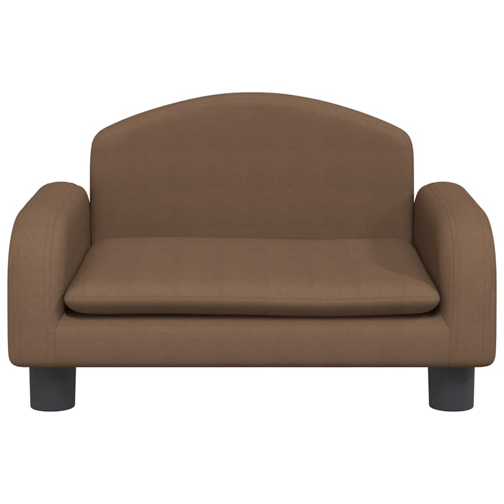 Kindersofa Creme 70x45x30 cm Stoff