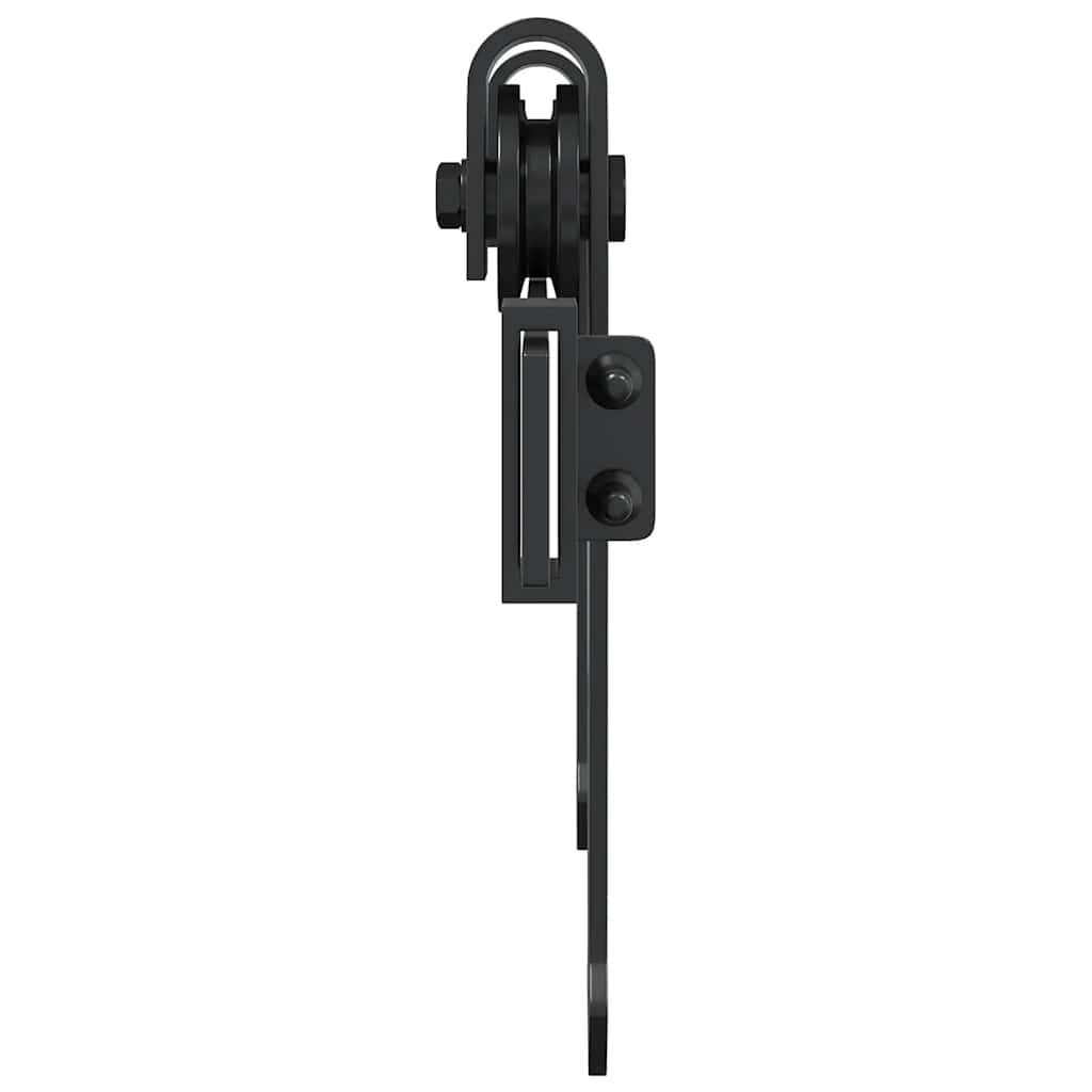 Mini Schiebetürbeschlag Set für Schranktüren 122 cm Carbonstahl