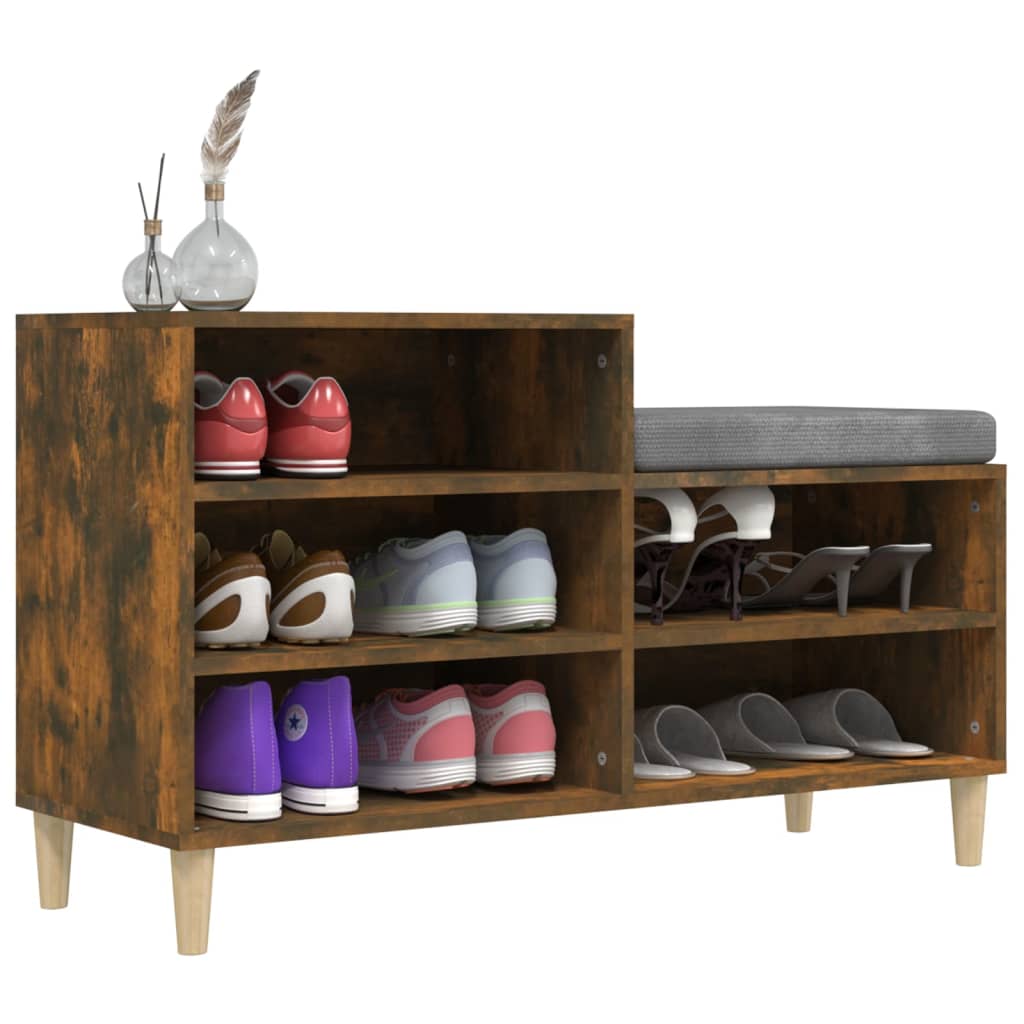 Schuhregal Weiß 102x36x60 cm Holzwerkstoff