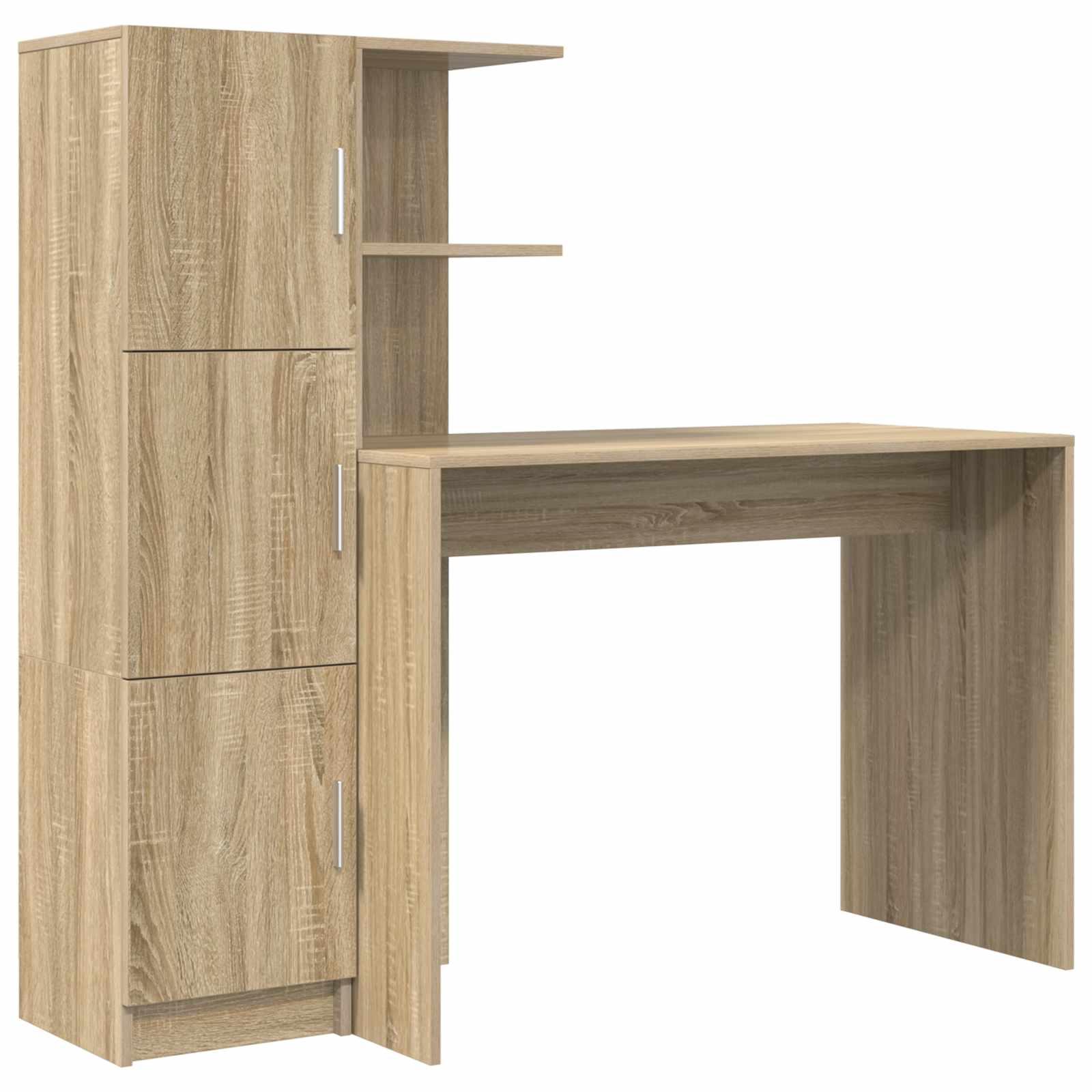 Schreibtisch 2 pcs Beton Grau
