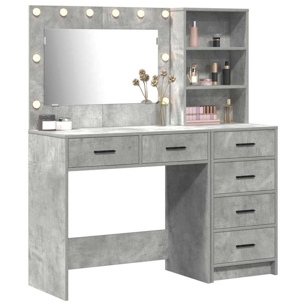 Schminktisch mit Regal Weiß 78,5 x 41 x 135 cm Holzwerkstoff