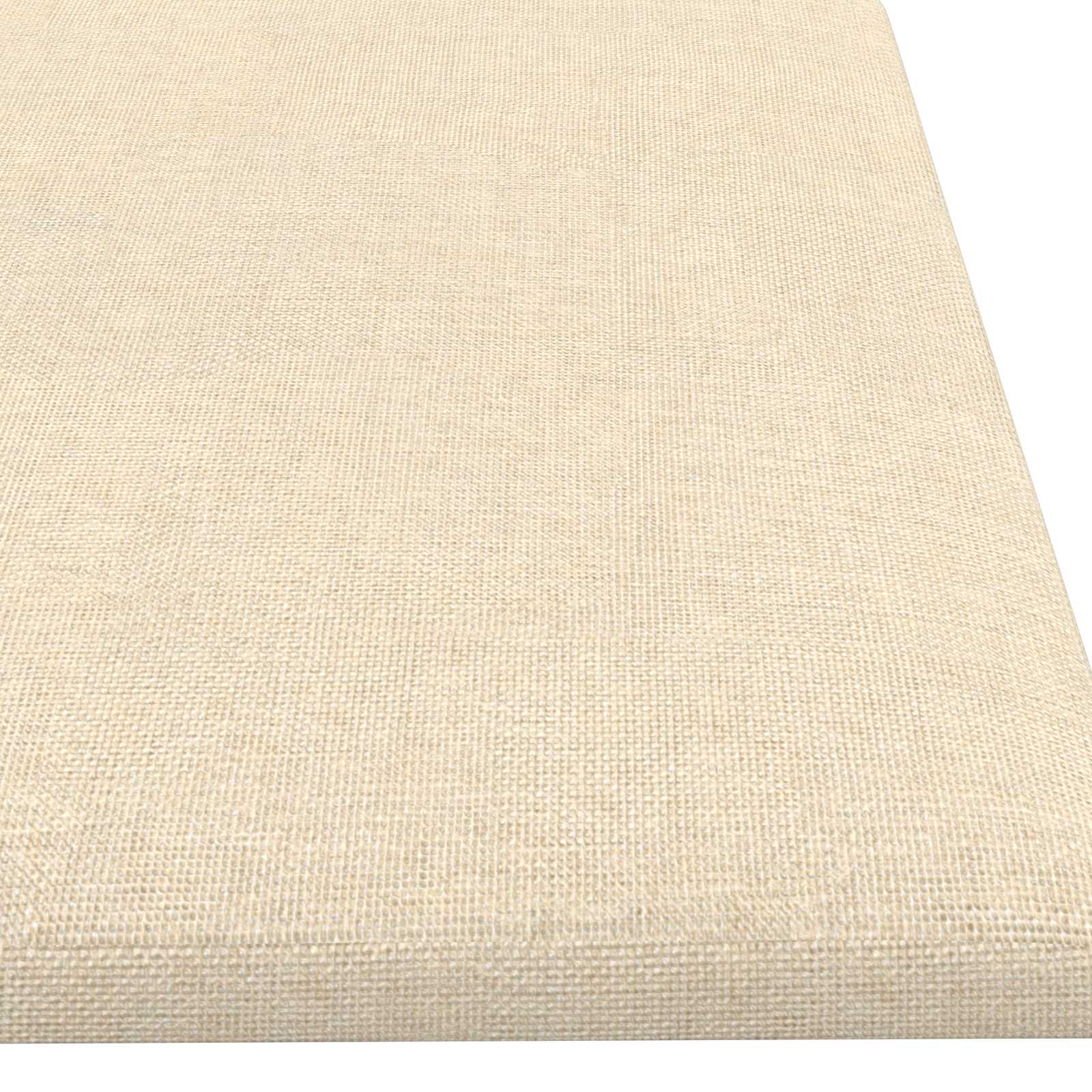 Wandkopfteilen 12 pcs 30 x 15 cm Creme Stoff
