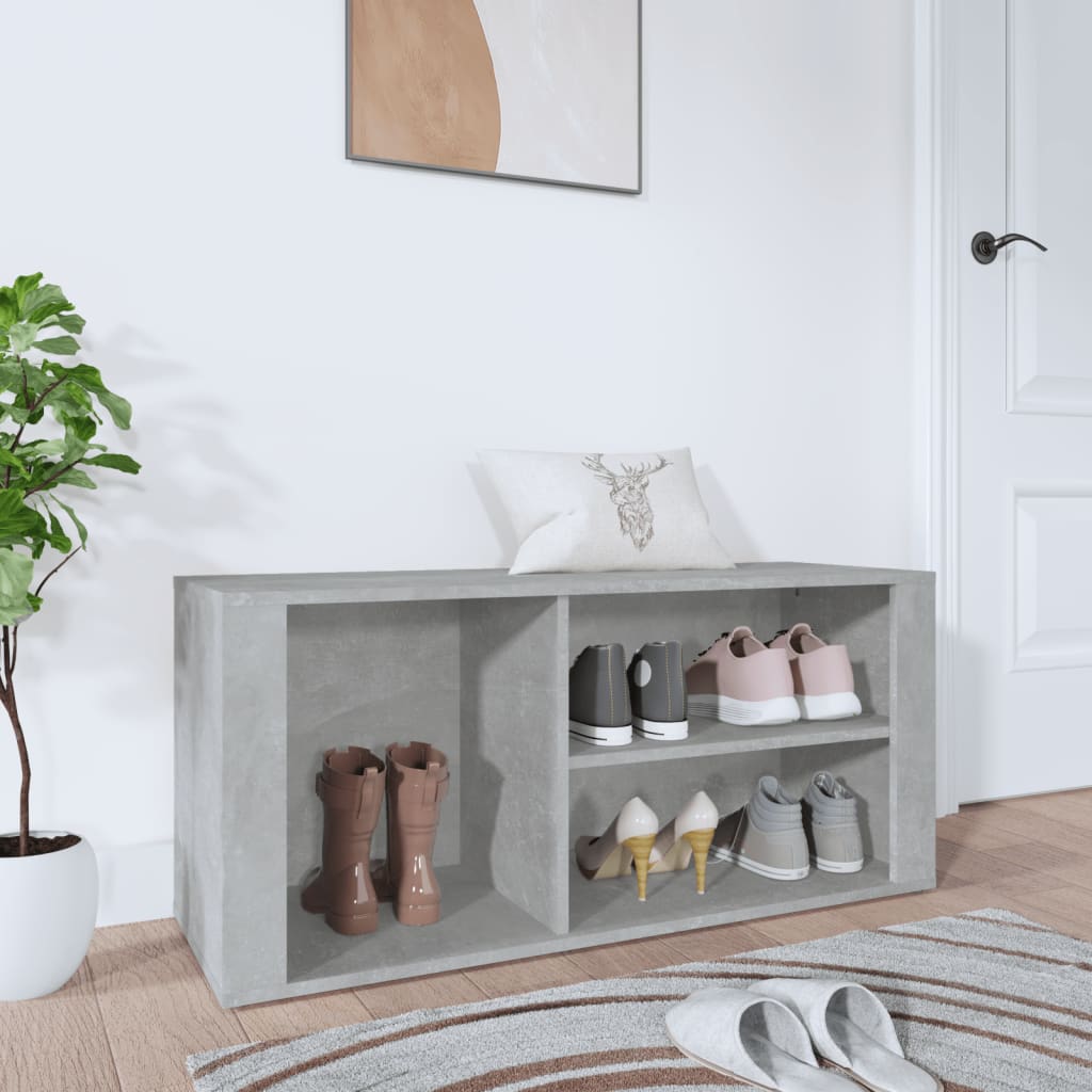 Schuhregal Weiß 100x35x45 cm Holzwerkstoff