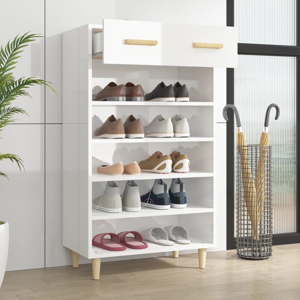 Schuhschrank mit Regal Altholz 60 x 35 x 105 cm Holzwerkstoff