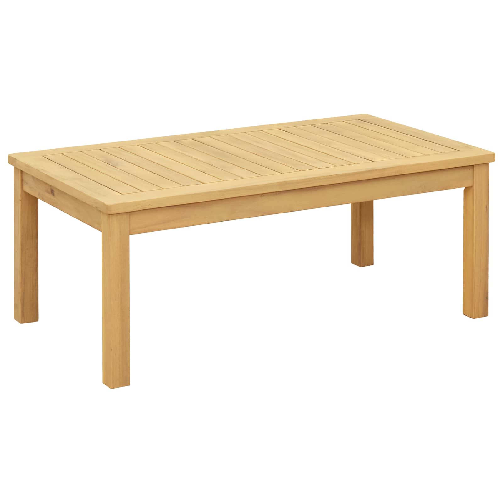 Couchtisch Helles Akazienholz 45 x 45 x 36 cm Massivholz Akazie