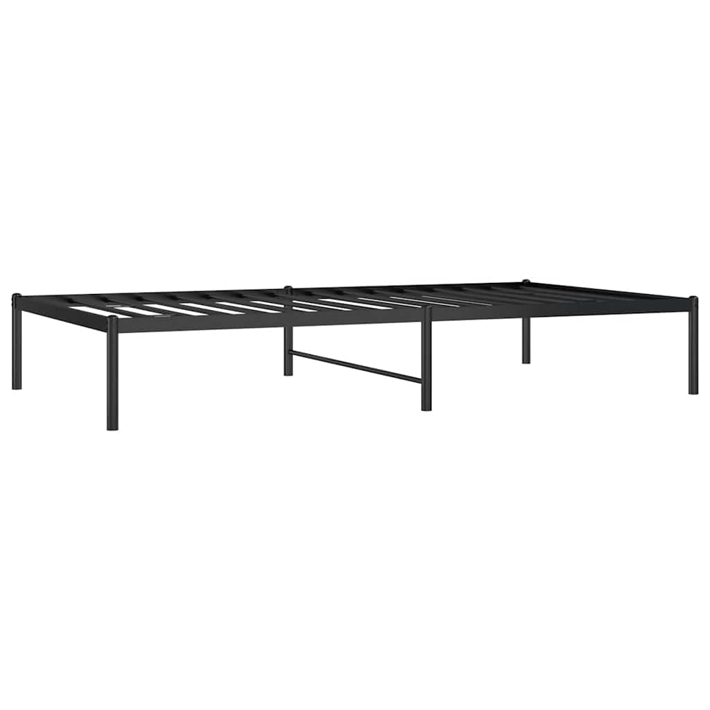 Bettgestell Metall Schwarz 75x190 cm