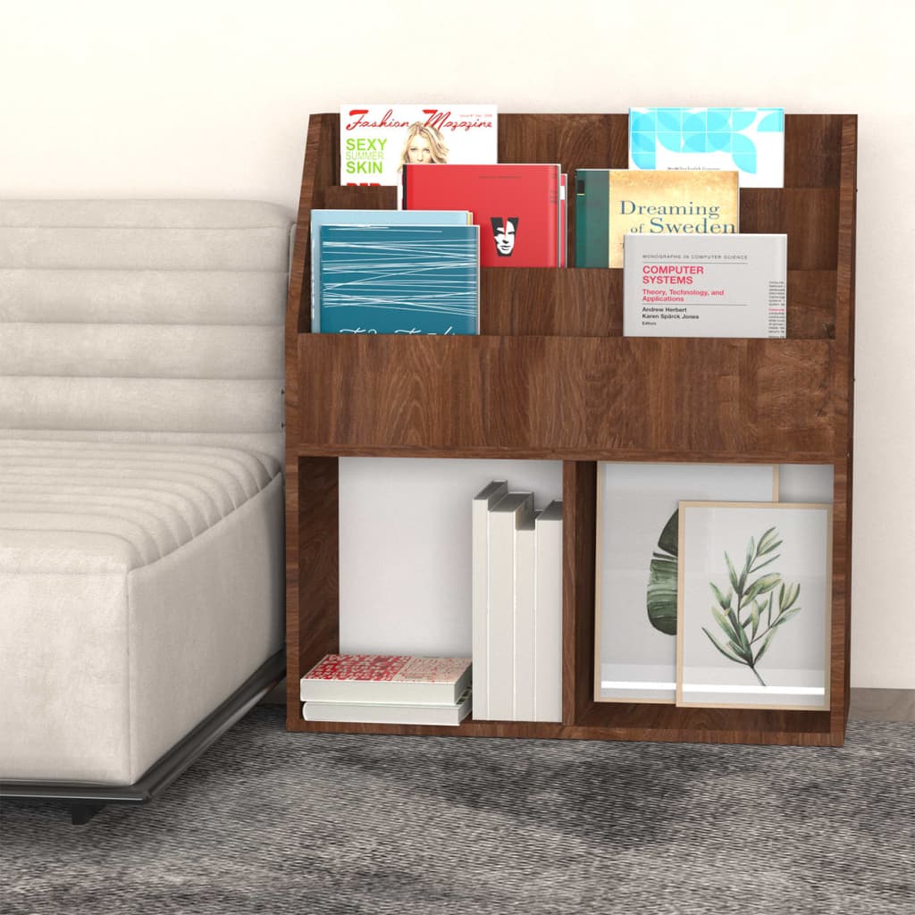 Kinder-Bücherregal Grau Sonoma-Eiche 71x30x78,5cm Holzwerkstoff