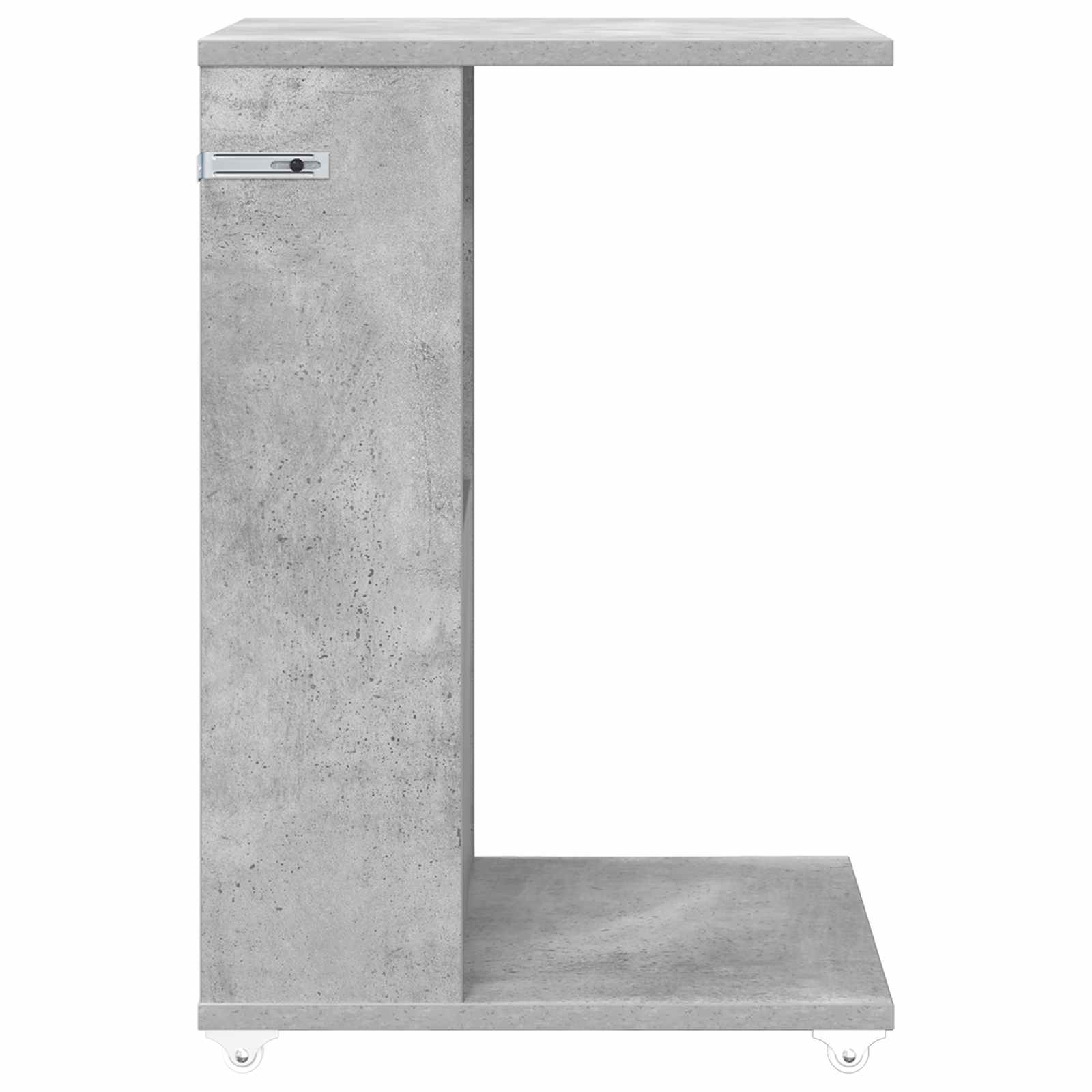 Beistelltisch Mit Rad Weiß 40 x 35 x 60 cm Holzwerkstoff