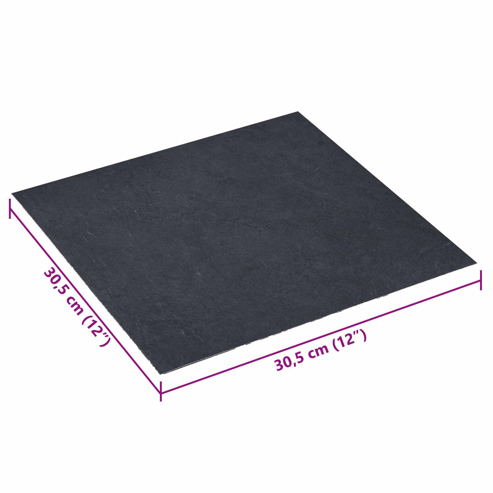 Selbstklebende Bodenplanken 30,5 x 30,5 cm 20 pcs PVC Betongrau