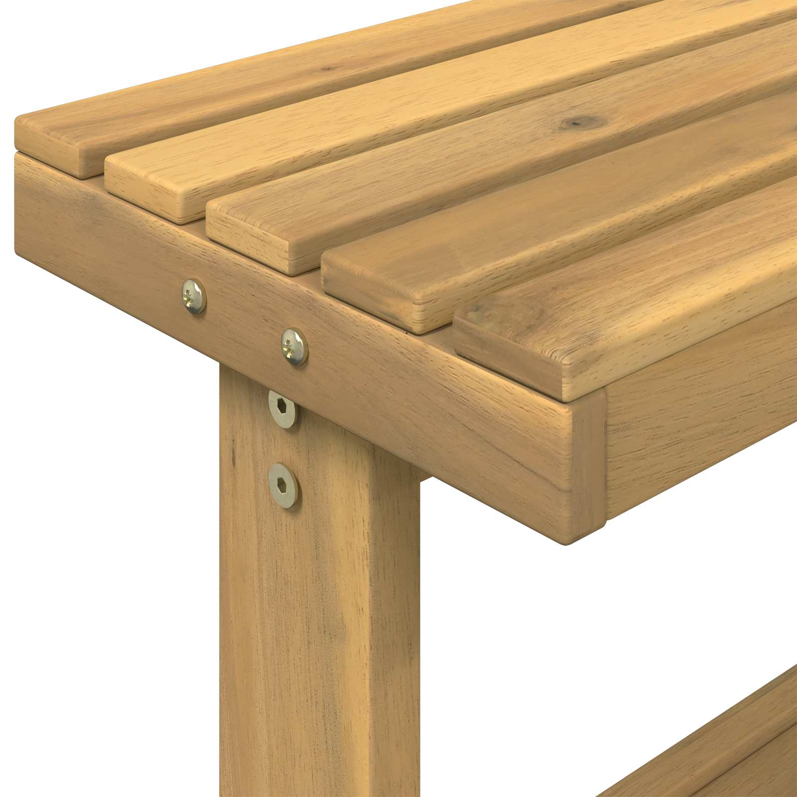 Outdoor Umtopfbank 56,5 x 48,5 x 107 cm Massivholz Akazie Natur
