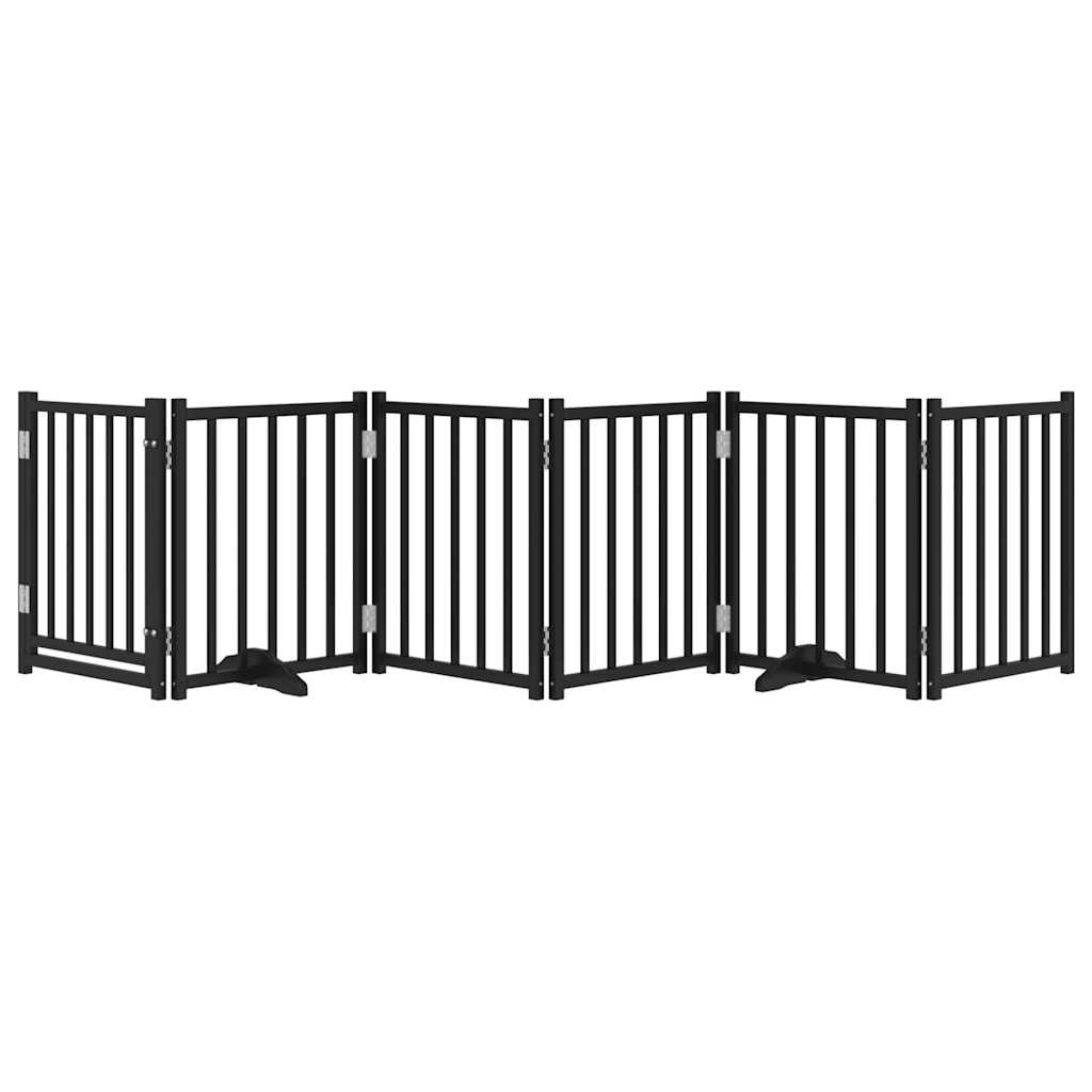 3-tlg. Hundetor Faltbar 150 cm Massivholz Tanne