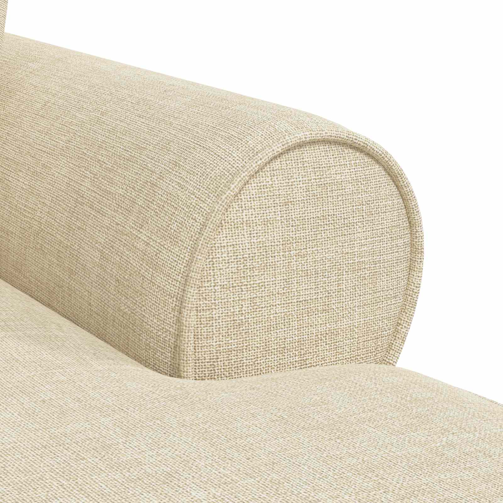 Chaise Lounge mit Rock mit Kissen 3 pcs Hellgrau Stoff
