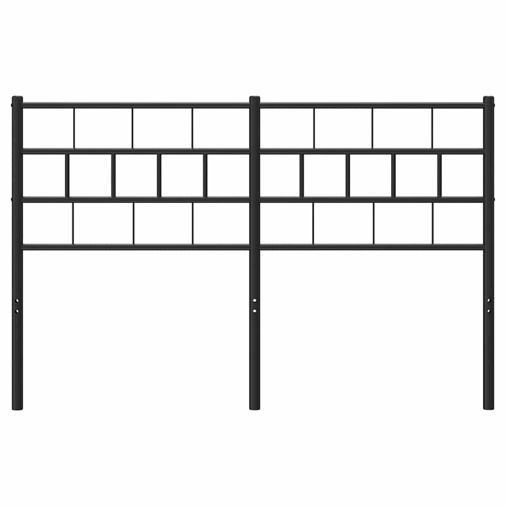 Ersatz-Kopfteil Metall Schwarz 100 cm