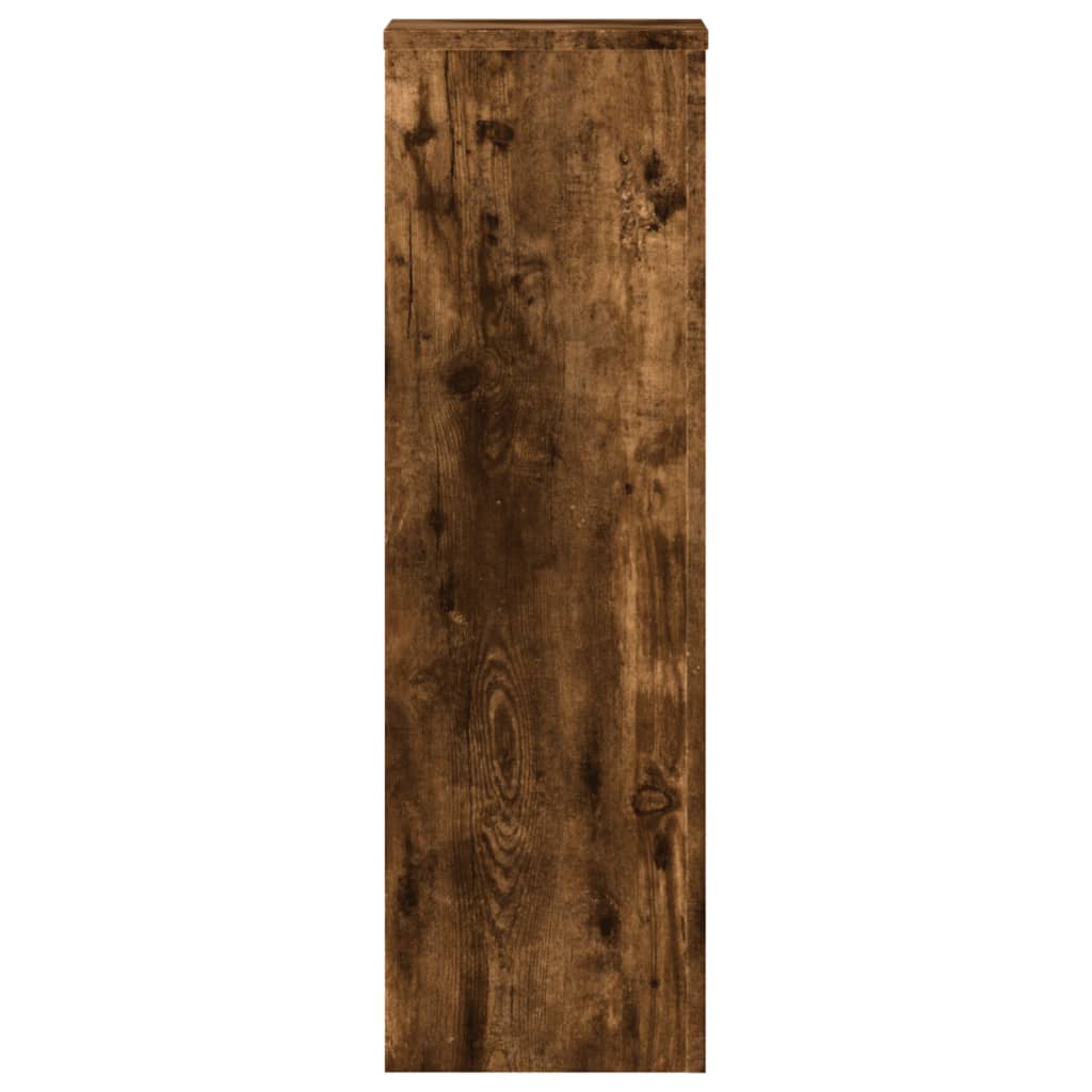 Pflanzenständer 2 Stk. Weiß 33x33x100 cm Holzwerkstoff
