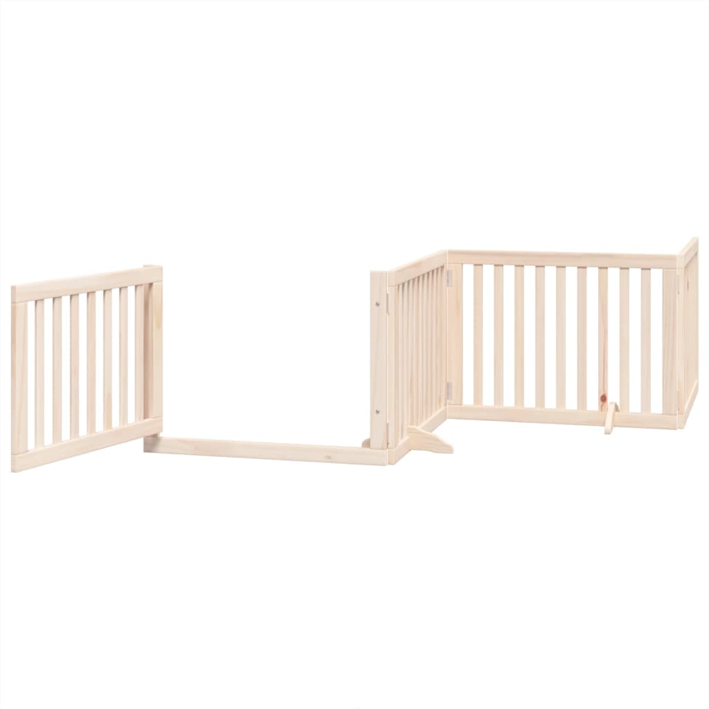 Hundegitter Faltbar 3 Paneele 150 cm Pappelholz