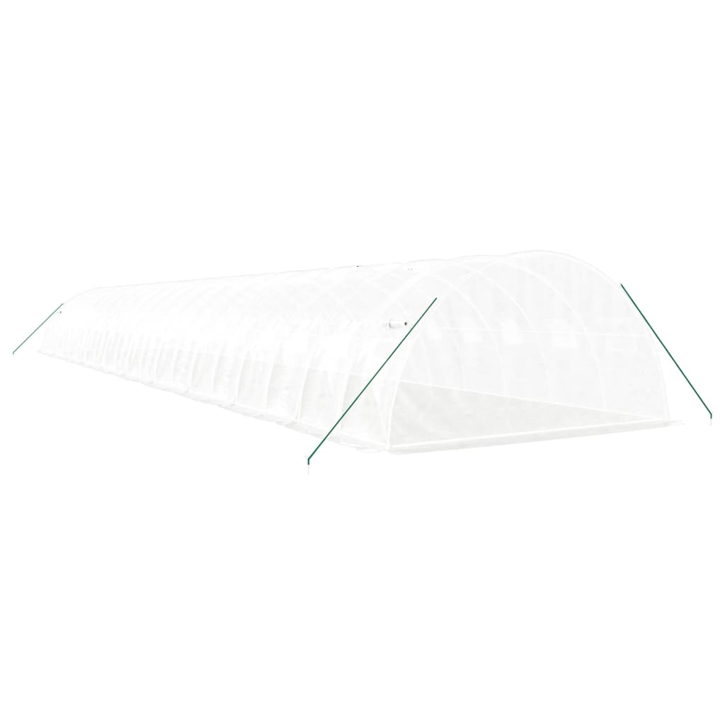 Gewächshaus mit Stahlrahmen Grün 8 m² 4x2x2 m