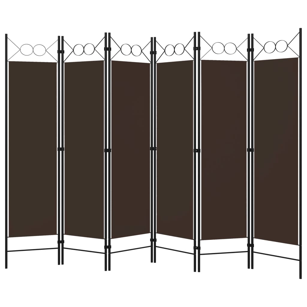 5-tlg. Raumteiler Anthrazit 200 x 180 cm