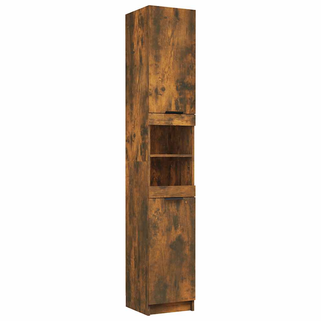 Badschrank Weiß 32x34x188,5 cm Holzwerkstoff