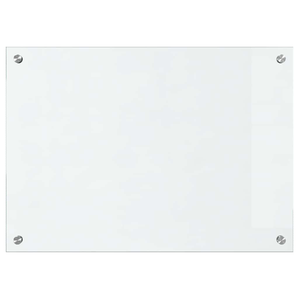 Küchenrückwand 2 pcs Weiß 70 x 40 cm Gehärtetes Glas