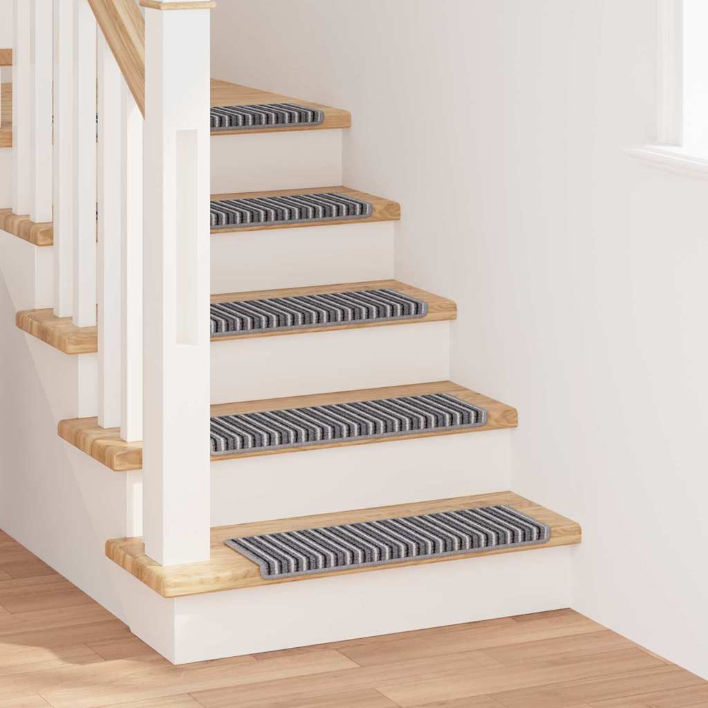 Selbstklebende Treppenschoner 15 pcs Anthrazit 65 x 21 x 4 cm
