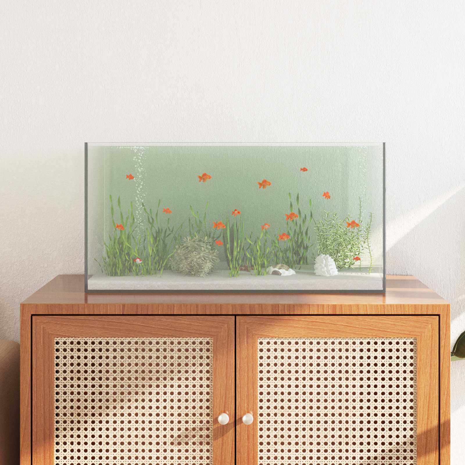 Aquarium mit Speicher Transparent 30 x 20 x 20 cm Glas