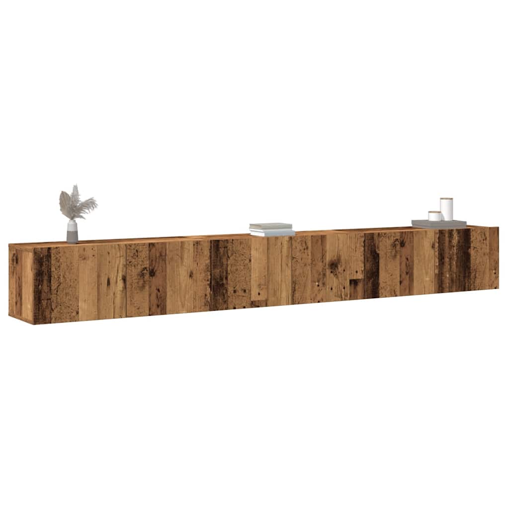 3-tlg. TV-Schrank-Set Weiß Holzwerkstoff
