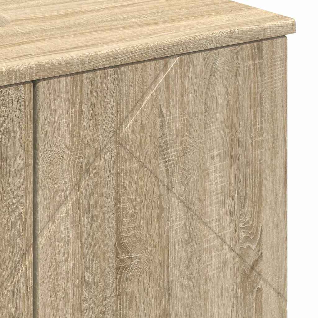 Badezimmermöbel-Set mit Tür 3 pcs Weiß Holzwerkstoff & Metall
