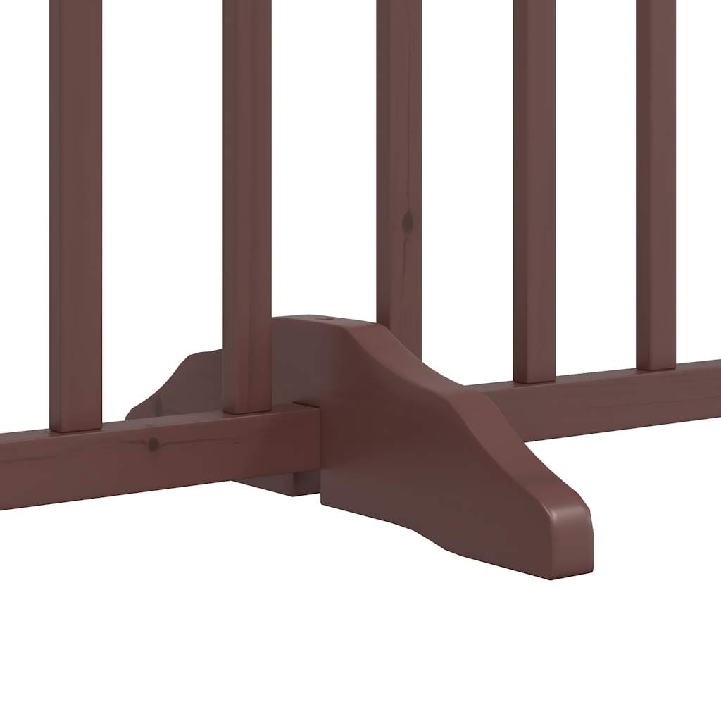 3-tlg. Hundetor Faltbar 150 cm Massivholz Tanne