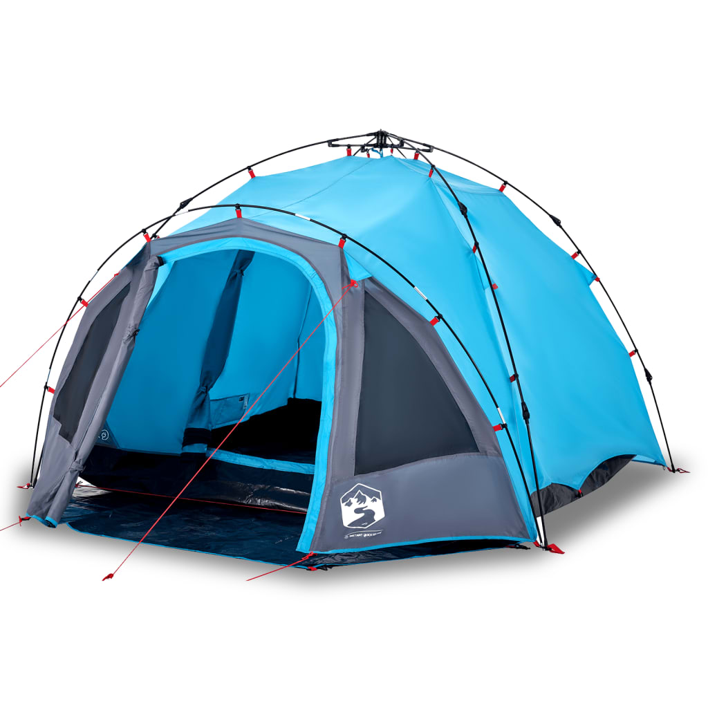 Kuppel-Campingzelt 3 Personen Grün Quick Release