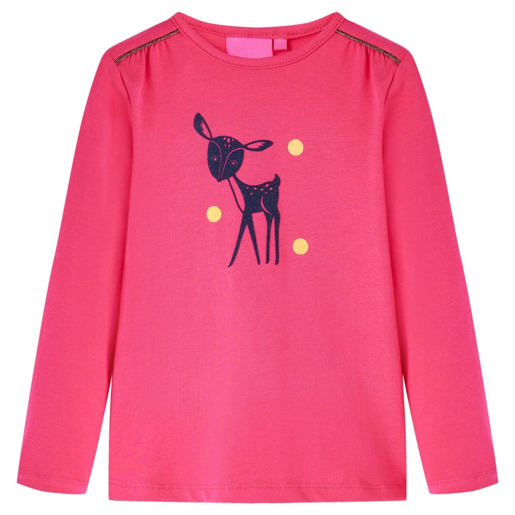 Kinder-Langarmshirt Cognac 128