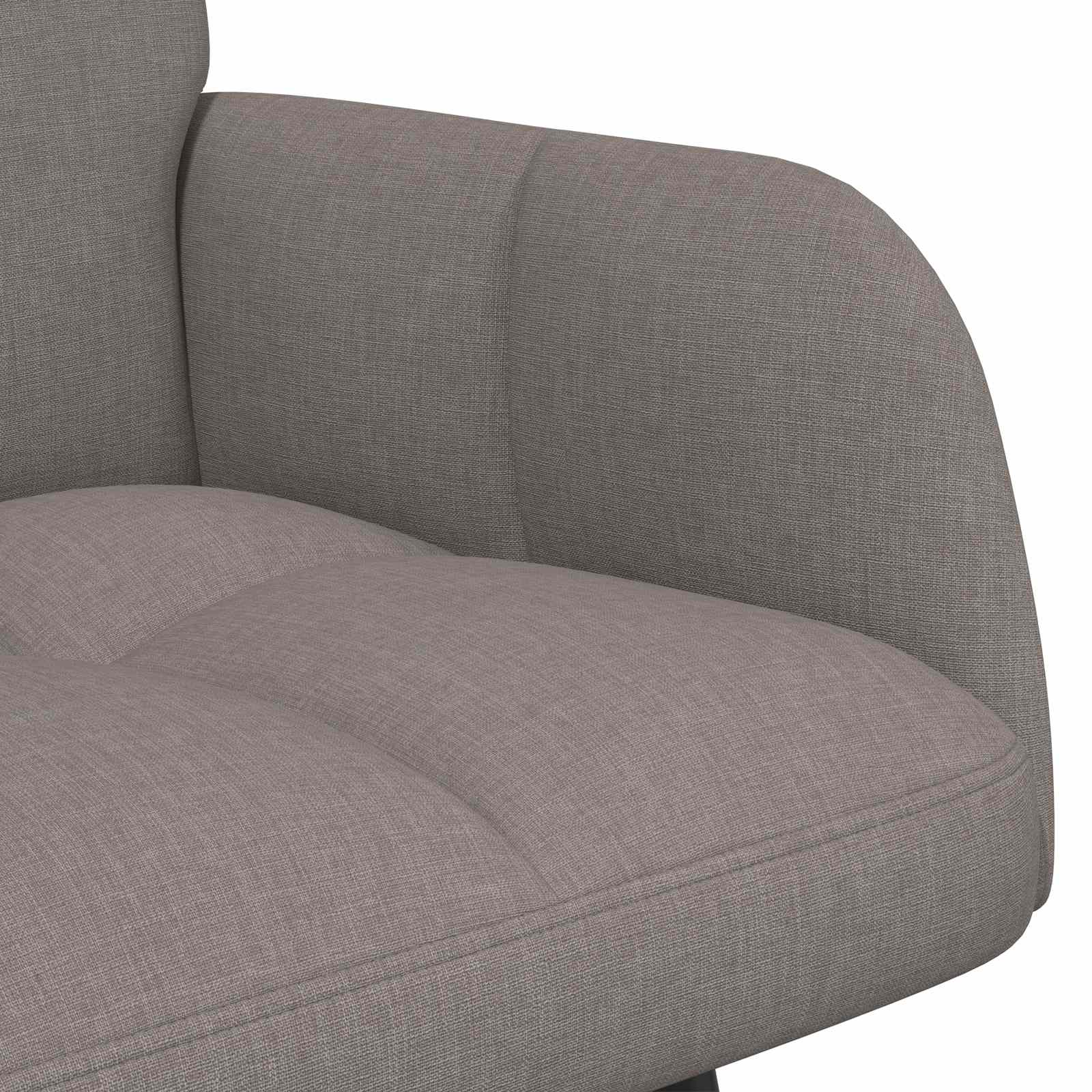 2-Sitzer Sofa Hellgrau 115 x 61 x 87 cm Stoff
