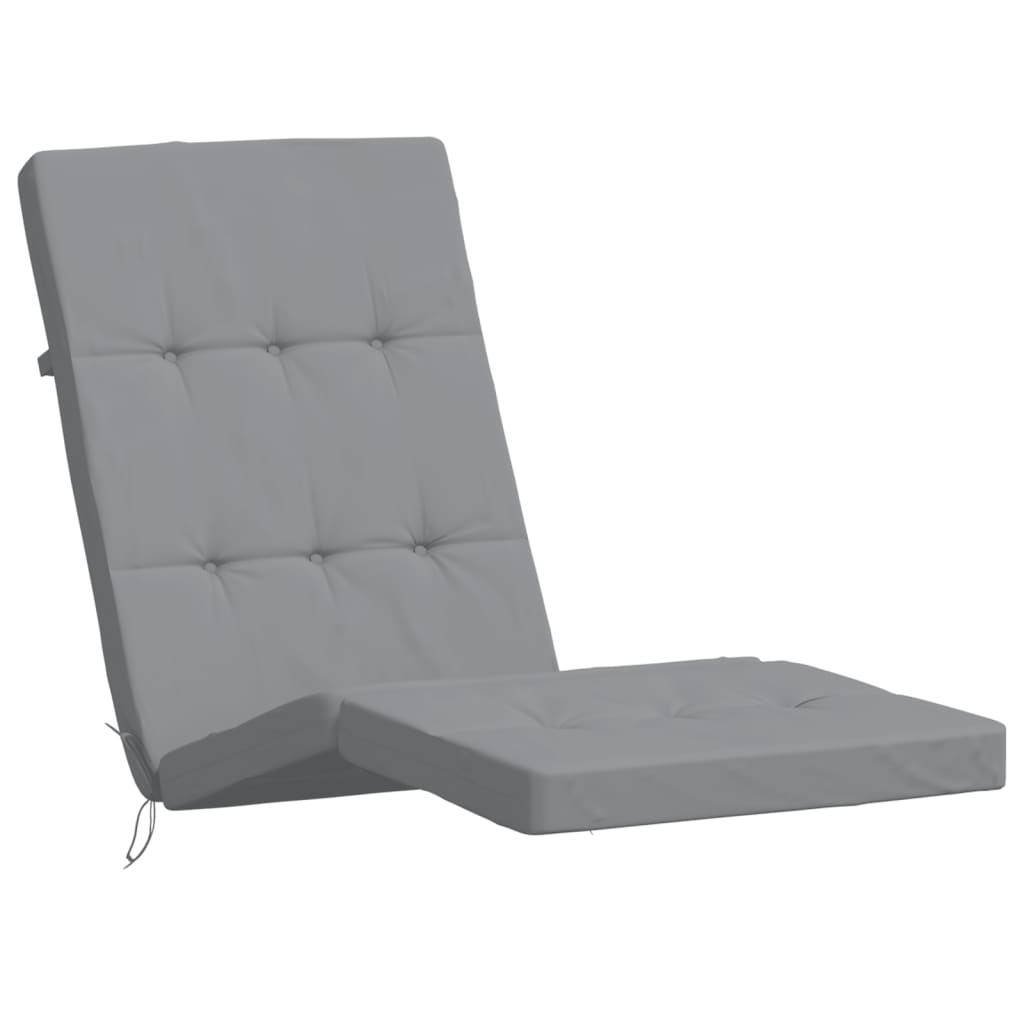 Liegestuhl-Auflagen 2 Stk. Creme Oxford-Gewebe