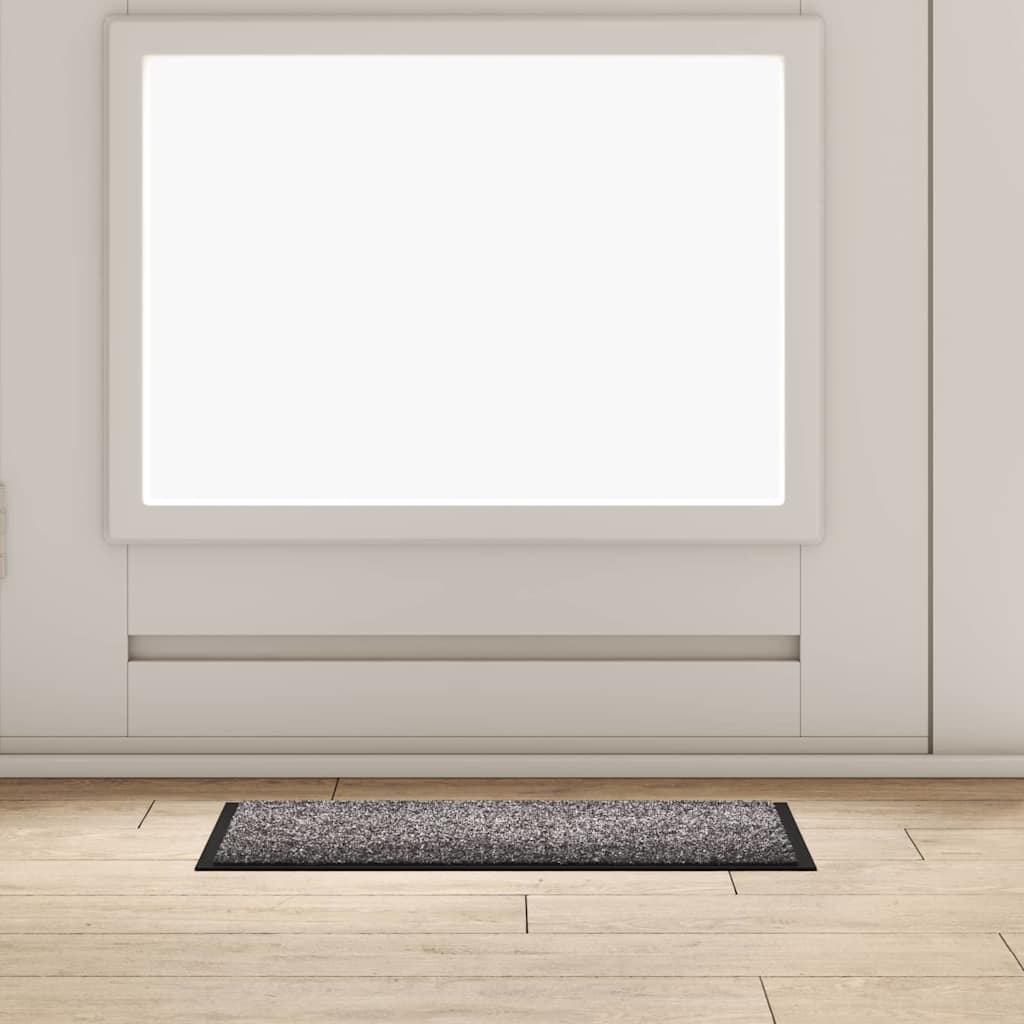 Fußmatte Anthrazit 60 x 40 x 1,2 cm Teddystoff