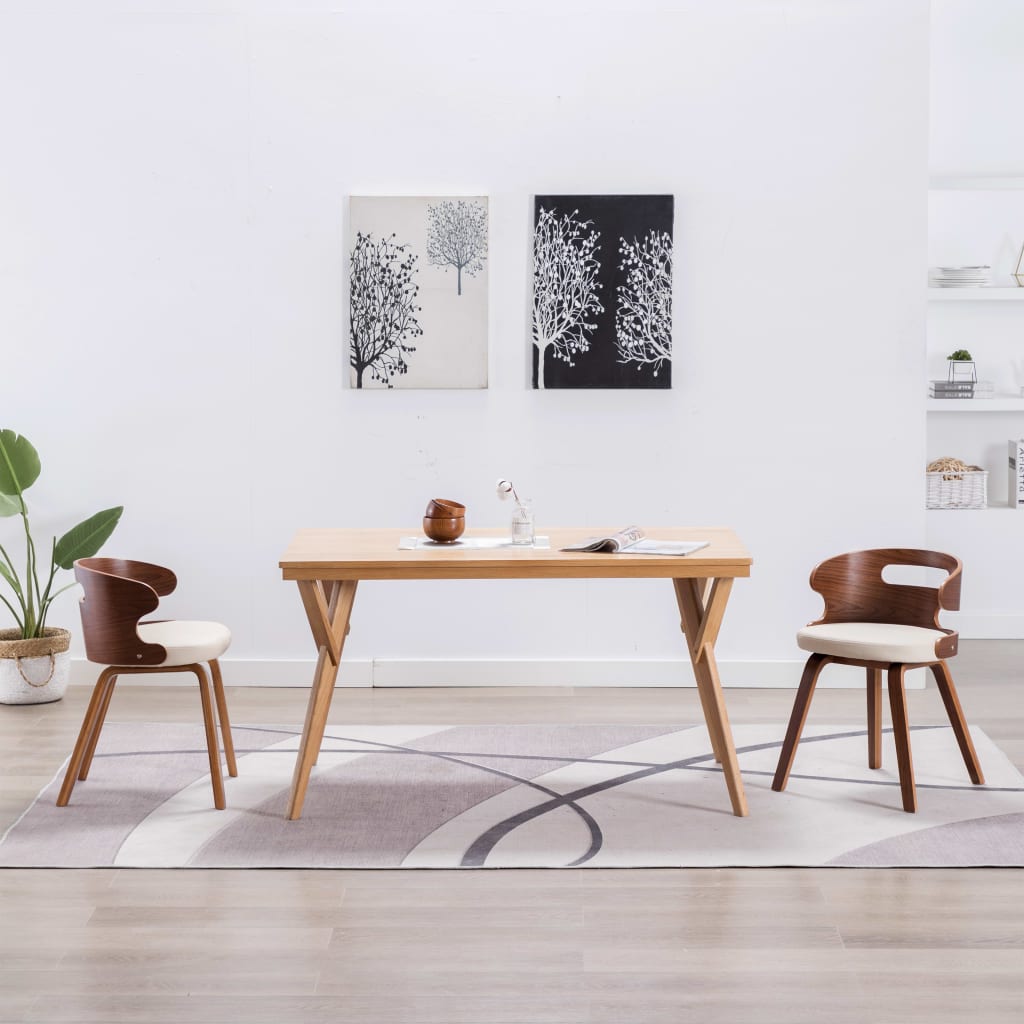 Esszimmerstühle 4 Stk. Braun Bugholz und Kunstleder