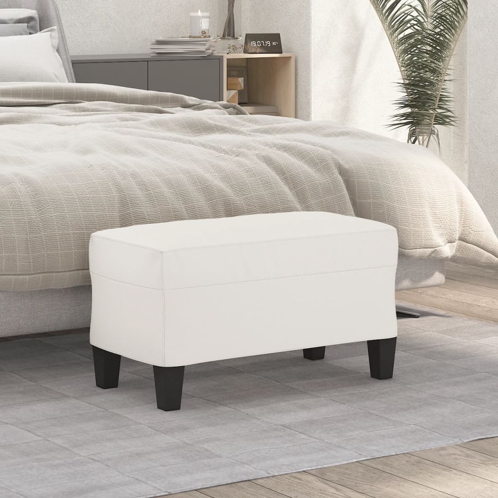Sitzbank Hellgrau 70x35x41 cm Mikrofasergewebe