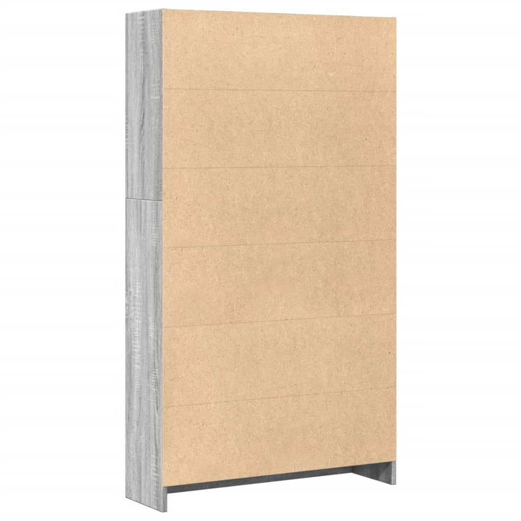 Bücherregal Weiß 40x24x75 cm Holzwerkstoff