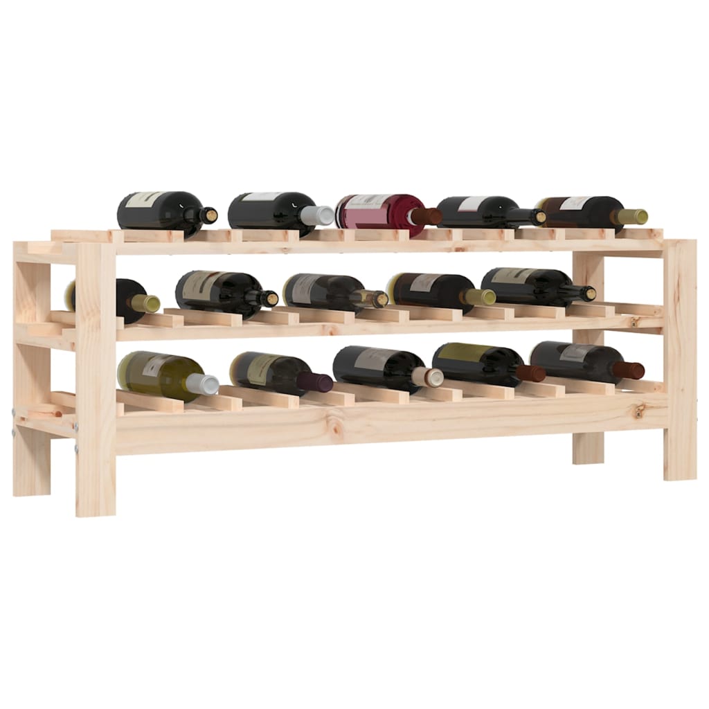 Weinregal 109,5x30x107,5 cm Massivholz Kiefer