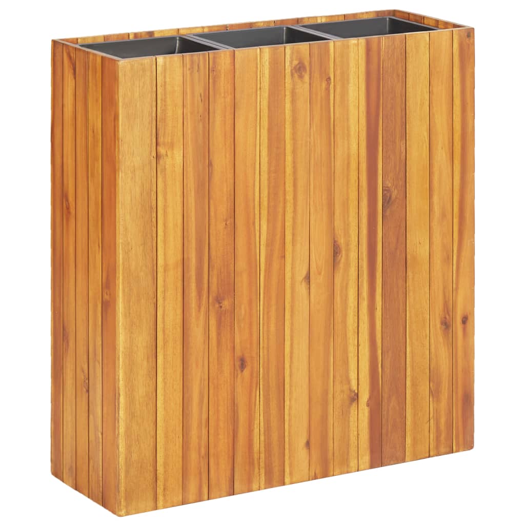 Garten-Hochbeet 24,5x24,5x25 cm Massivholz Akazie
