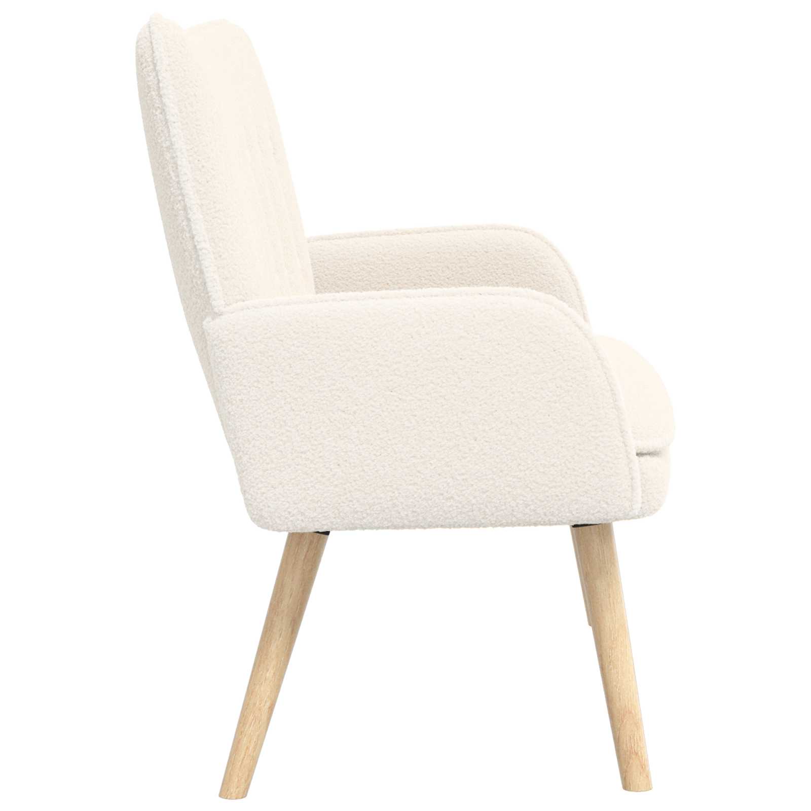 2-Sitzer Sofa Hellgrau 115 x 61 x 87 cm Bouclé