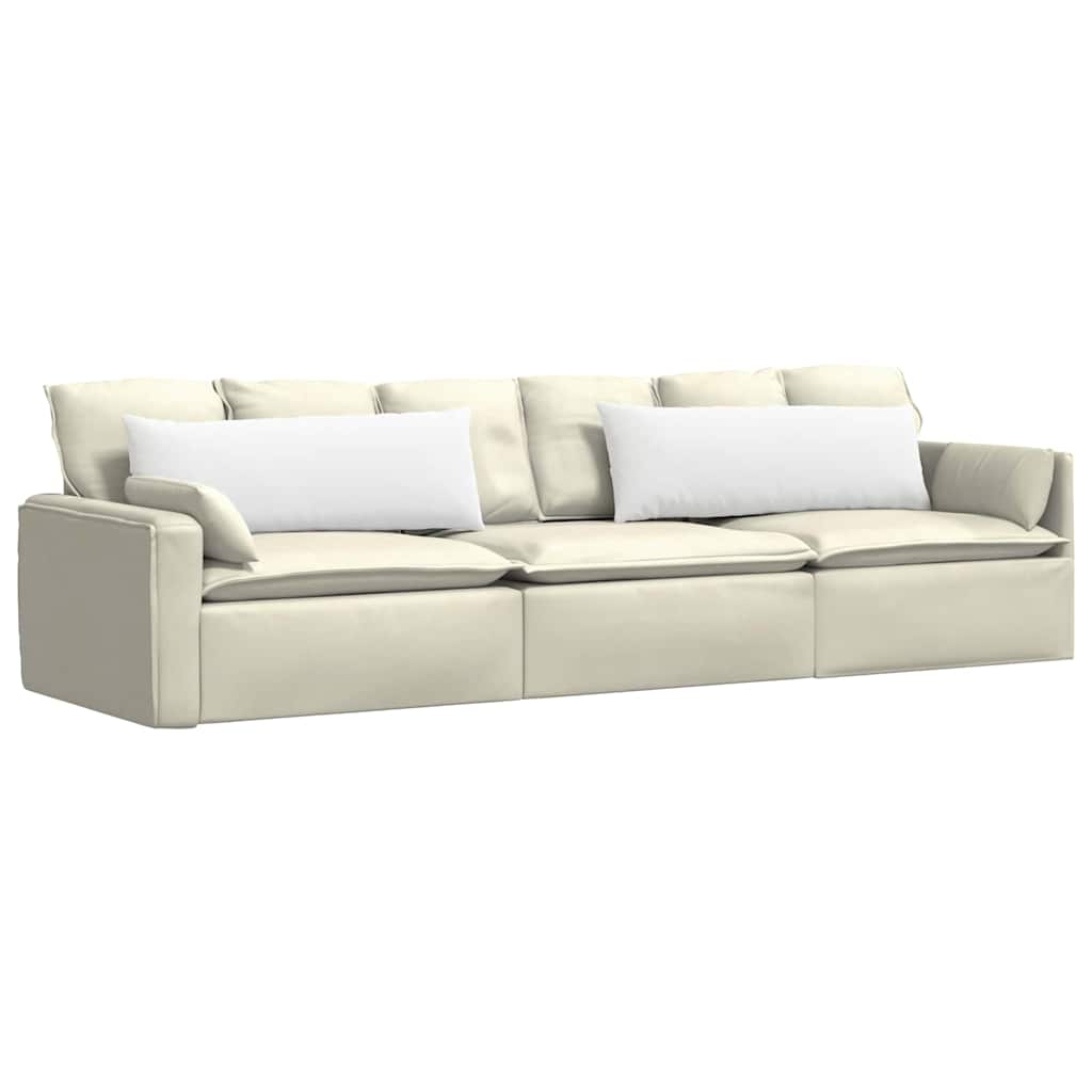 Sofakissen 2 pcs Hellgrau 50 x 30 cm Stoff