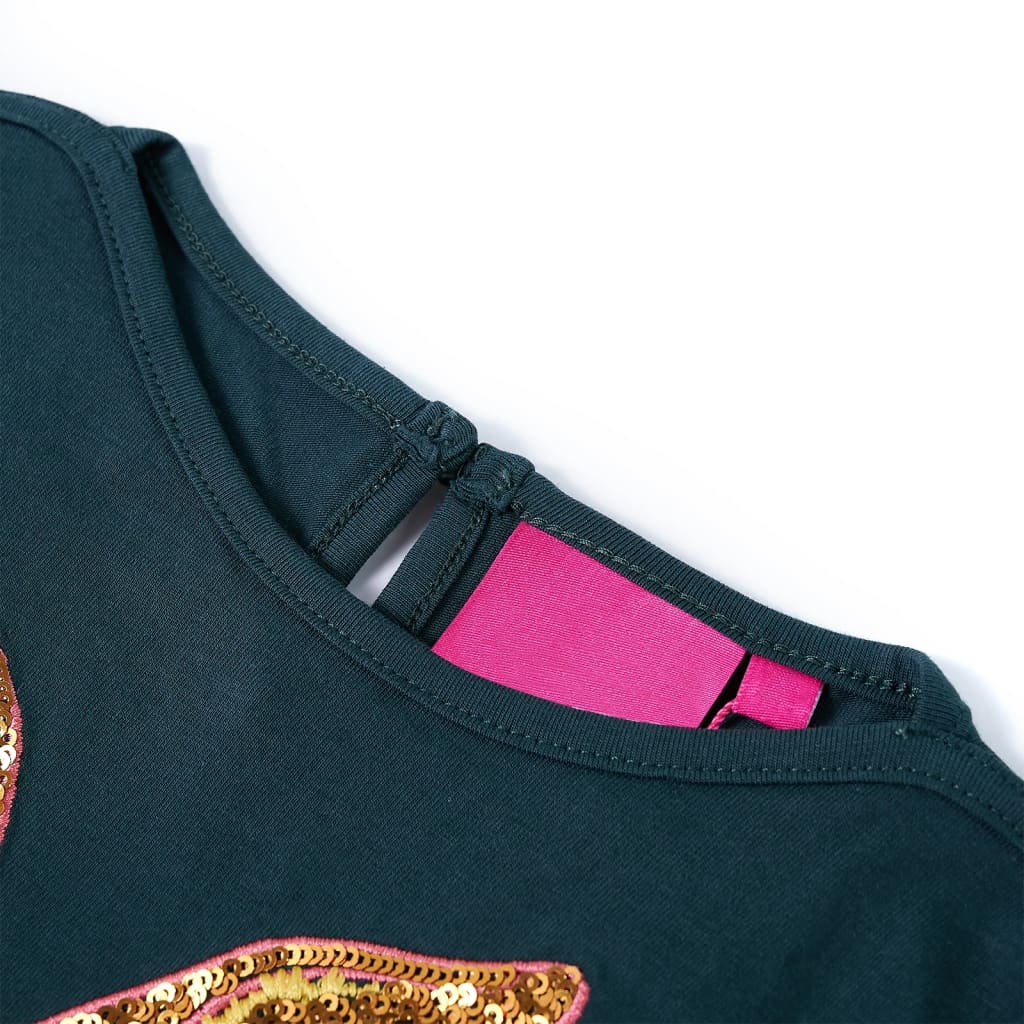 Kinder-Langarmshirt Dunkelrosa 116