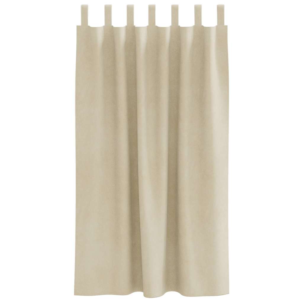 Verdunkelungsvorhänge 2 pcs Schwarz 140 x 140 cm Samt