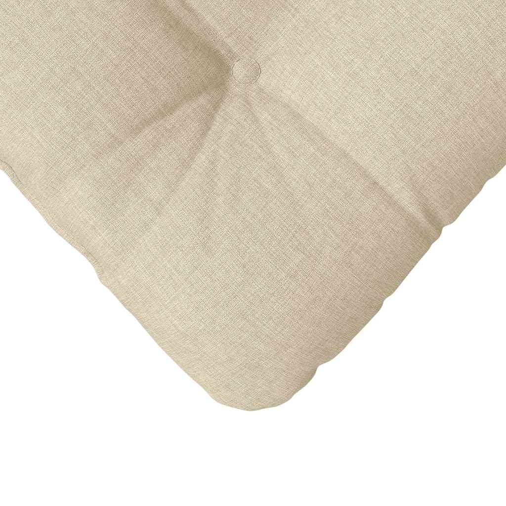Sitzkissen 4 pcs Hellgrau 40 x 40 x 12 cm Stoff