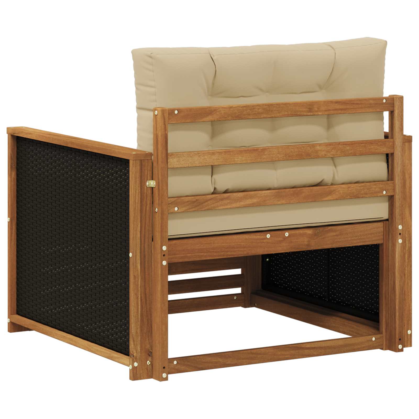 2 Stück Outdoor-Sofa Natur