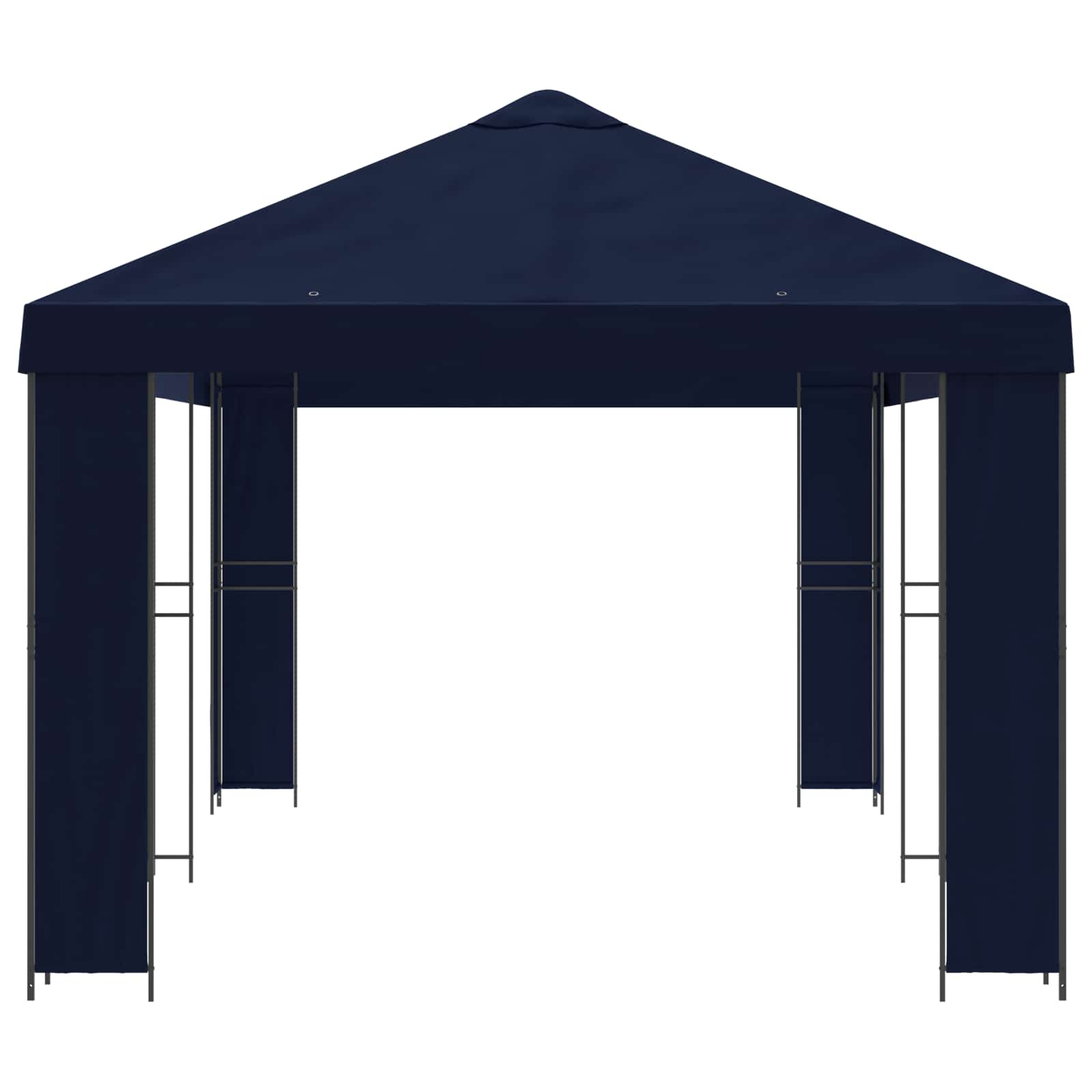 Garten Pavillon 6 x 3 m Beige Polyester und Stahl 190