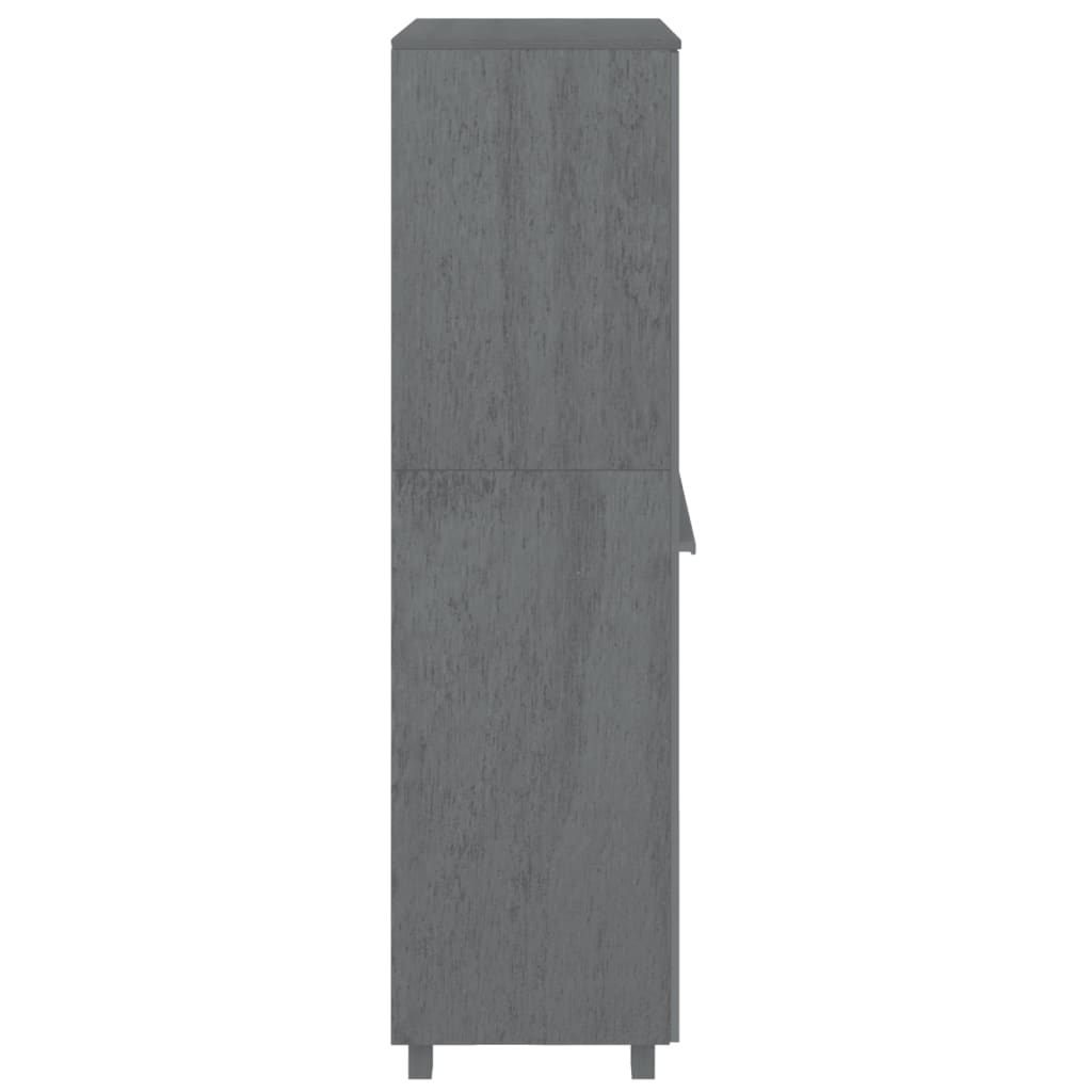Kleiderschrank HAMAR Honigbraun 89x50x180 cm Massivholz Kiefer