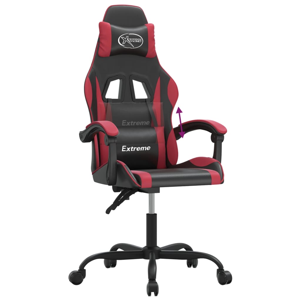 Gaming-Stuhl Schwarz und Golden Kunstleder